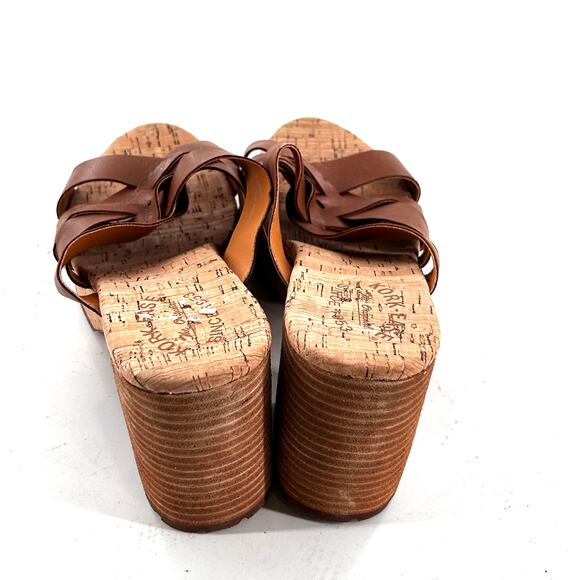 Kork Ease Charis Sandals 11 Brown NWOT Heels Mules Leather Comfort Travel - Picture 3 of 7